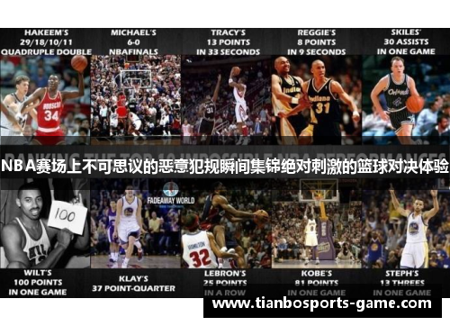 NBA赛场上不可思议的恶意犯规瞬间集锦绝对刺激的篮球对决体验